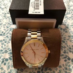 Michael Kors Silver & Gold Watch